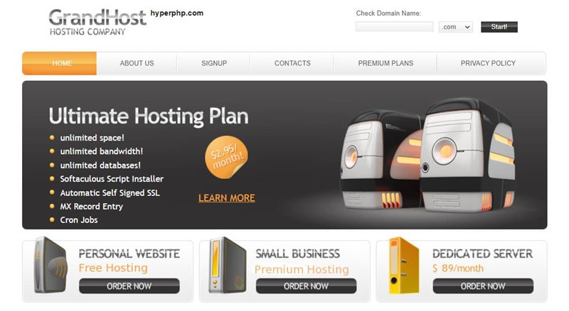 công ty hyperphp bán hosting website